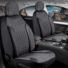 Startcar Peugeot 307 Keten Oto Koltuk Kılıfı Ön Arka Set Siyah Edition Scr