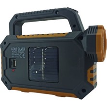 Calperia 15W Güneş Enerjili Powerbank Özellikli Çok Fonksiyonlu Işıldak Fener GS490