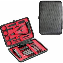 Sepetink 17 Parça El Ayak Bakım Seti Tırnak Temizleme Manikür Pedikür Cımbız Törpü Tırnak Makası