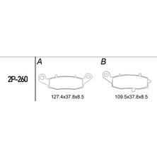 Nissin Kawasaki Kle 650 Versys 10-14 Ön Fren Balatası Yarı Metalik