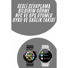 Sepetink Akıllı Saat Uyku ve Sağlık Takibi Nfc Uyumlu Bluetoooth Bağlantılı Android Ios Uyumlu