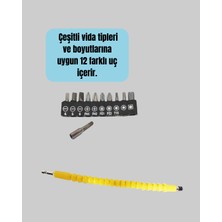 Sepetink 12’li Akrobat Bits Vidalama Seti Esnek Uç Çok Yönlü Kullanım