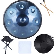 Anka Focus Hp-9t-Sl Handpan - 9 Tonlu Gümüş (Profesyonel - Çelik Perküsyon) | Gümüş Renk Özel Finish, Uzun Rezonans Süresi ve Meditasyonel Ses | Uyum: Perküsyon Sanatçıları ve Ses Terapisi