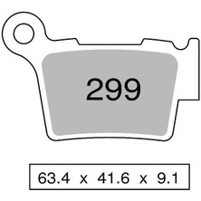 Trofeo Ktm Exc 250 Arka Fren Balatası Sinterli