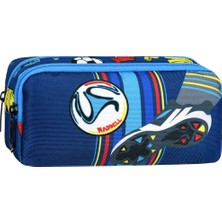 Niss Store Futbol Temalı 2 Cepli Kalem Kutusu ,kalemlik