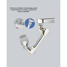 Sepetink 1080° Dönebilen Püskürtme Filtreli Musluk Başlığı Su Tasarruflu