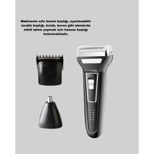 Sepetink Insua 3 Başlıklı Profesyonel Tıraş Makinesi – Sıfır Kesim, Hassas Başlık, Güçlü Motor