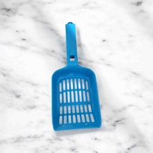 Mücevher Yapı Kedi Kumu Temizleme Küreği (Mavi)