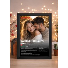 Woisco Sevgililer Günü Hediyesi - 14 Şubat Hediyesi - Kişiye Özel  Loveflix Tablo - Netflix Çerçeveli Tablo 21X30CM