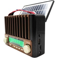 Sepetink KTF-1428 Solar Enerjiyle Şarj Olabilen Bluetooth Nostalji Hoparlör – Taşınabilir, Güçlü Ses, Mp3 Okuyucu