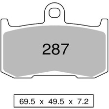 Trofeo Suzuki Gsx-S 750 17-20 Ön Fren Balatası Sinterli Takım