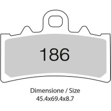 Trofeo Ktm Duke 125 11-18 Ön Fren Balatası Sinterli