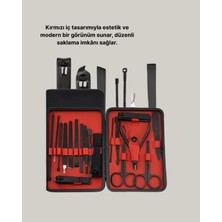 Sepetink Şık Kutu Tasarımlı 17 Parça Manikür Pedikür Seti Dayanıklı ve Hijyenik