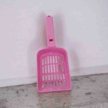 Mücevher Yapı Kedi Kumu Temizleme Küreği (Pembe)