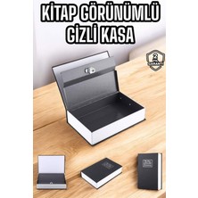 Sepetink Gizli Kasa Ingilizce Sözlüğü Kitap Görünümlü Anahtarlı Gizli Mini Çelik Kasa Kilitli