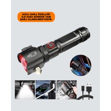 Sepetink Güçlü Işıklı El Feneri Acil Durum Çekiç ve Pusula