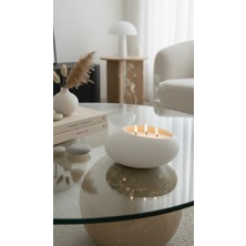 El Yapımı Dekoratif Modern Tasarım Taş Soya Mum