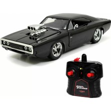 Flamex  1:16 Fast & Furious 1970 Kumandalı Dom's Dodge Charger R/t Turbo Araba