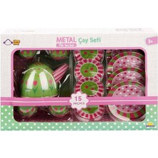 Popüler Sepet Metal Oyuncak Çay Takımı 15 Parça - 02169