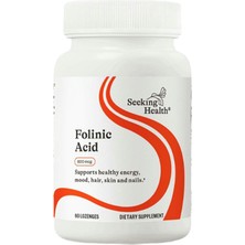 Seeking Health Folinic Acid - Methylated Form Of Folate Precursor - Metabolically Active Alternative To Folate - 60 Lozenges.