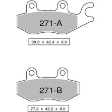 Trofeo Kawasaki Ninja 400 18- Ön Fren Balatası Organik