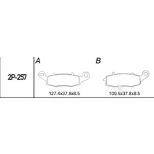 Nissin Kawasaki Ninja 400 11- Ön Fren Balatası Yarı Metalik