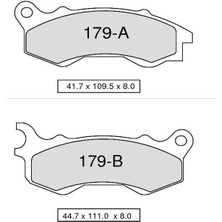 Trofeo Honda Pcx 125 09-17 Ön Fren Balatası Sinterli