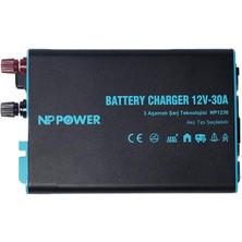 NP1230 Np Power 12V 30A Ac-Dc (Şebeke)  Akü Şarj Cihazı