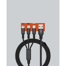 Sepetink Çoklu USB Şarj Kablosu – 1,2m Hızlı Şarj, 3A Güçlü Akım