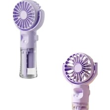 Sepetink Taşınabilir Şarjlı Su Sisi Püskürtmeli Mini El Fanı – 4 Hız Ayarı, Tip-C Şarjlı, Sessiz Motor
