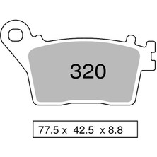 Trofeo Yamaha Yzf R1M 17-20 Arka Fren Balatası Sinterli