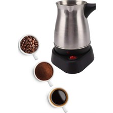 Sepetink Elektrikli Cezve 800 Watt Paslanmaz Çelik Türk Kahve Makinesi Saplı