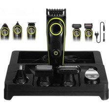 Sepetink 5 Başlıklı Şarjlı Tıraş Makinesi LED Ekran Saç Sakal Ense Tıraşına Uygun Bakım Seti