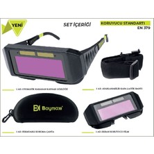 Baymax Max-Weld BX-3200 Colormatik Otomatik Kararan Güneş Enerjili Kaynakçı Gözlüğü