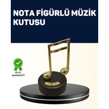 Flamex Melodious Music Altın Nota Figürlü Müzik Kutusu