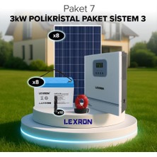 Urla Solar 3kw Polikristal Paket Sistem 3 (Paket 7)