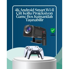 Flamex 450 Ansı Lümen 4K Destekli Kompakt Ev Projektörü