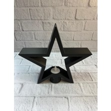 Sepetink Yıldız Mumluk Siyah