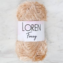 Akıllı Durak Loren Furry Bej El Örgü Ipi - RF100