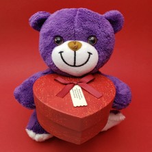 Calperia Sevimli Kalp Kutulu Peluş Ayıcık