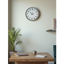 Akıllı Durak 36 cm Standart Krem Duvar Saati