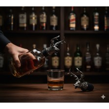 Yapışkan Store Geyik Kafası Şarap Dökücü Şişe Ağızlığı