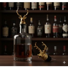 Yapışkan Store Geyik Kafası Şarap Dökücü Şişe Ağızlığı