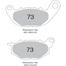 Trofeo Yamaha R25 Arka Fren Balatası Sinterli
