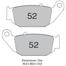 Trofeo Honda Cbr 125 R 11-17 Arka Fren Balatası Organik