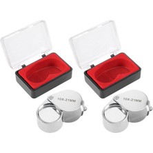 Calperia 10X21 Full Çelik Kaplı Büyüteç Lüp