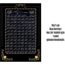 Calperia Namaz Tesbihi Vavlı 99'lu Cam Incili Esma'ul Hüsna Dua Kartı Ile Krem Renk Hediyelik 100 Adet