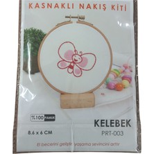 Calperia Nakış Kitleri Kasnaklı 8.6 x 6 cm Kelebek