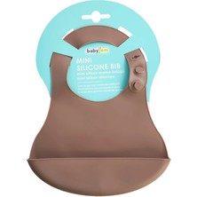 Babyjem Mini Silikon Önlük Latte