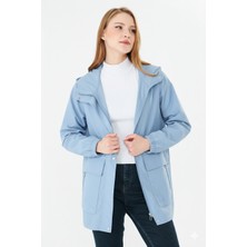 Pique BUSE26 KADIN YAĞMURLUK Beli Ayarlanabilir Kapüşonlu Yağmurluk